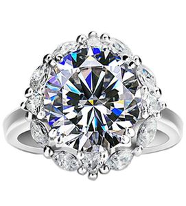 925 anel solitário de prata feminino redondo grande diamante brilhante luxo casamento noivado presente de aniversário anéis imitação de platina nupcial j5931422