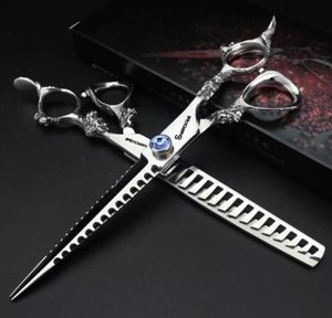 7 Inch Japan 440c Hairdresser Scissors Professional Cutting Scissors Thinning Stainless Steel Hair Art Tool Hairdresser Scissors7511138