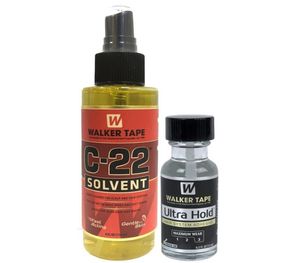 1Bottle Walker Bant C22 Solvent Çıkıştırıcı 4 Oz 1Bottel Ultra Toupee Saç için Küçük Yapıştırıcı Tutkal Tuta 05 Oz 15ml5498271