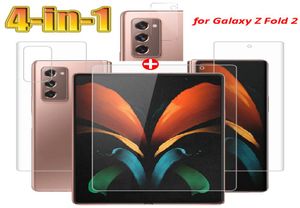 4 Samsung Galaxy Z Fold 용 1 화면 보호기 4 개 유압 필름 전면 백 카메라 Len 유리 보호 스크린 Protector 5520386