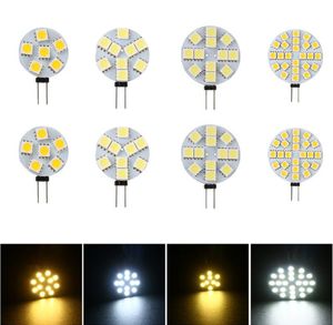 LED ampuller BBS DC12V 1W 3W 4W 5W 6W 6 9 12 15 24 LEDS G4 5050SMD T3 Disk RV Kampçılar Fragmanı Deniz Bırakma Işıkları Aydınlatma Tüpleri DHTZX