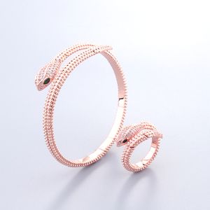 Women 18K Gold Plated Snake Srebrna bransoletki dla kobiet córka i mama zestaw tenisowy moda moda unisex projektant biżuterii na imprezę imprezowy prezent ślub