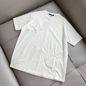 2024SS мужские футболки женские рубашки дизайнерские футболки рубашка с короткими рукавами роскошная одежда летний отдых дышащие пальто с вышивкой одежда высокого качества S-XXL