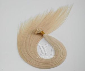 VMAE Salon quality 1g 100 Strands Blonde Brown Double Drawn Natural Silky Straight Keratin Fusion Flat Tip Pre Bonded Human Hair E1012897