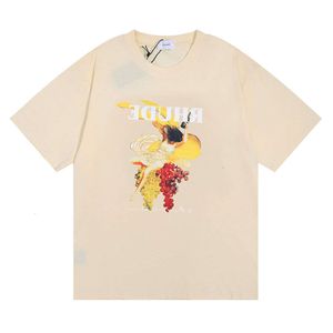 Rhude Marke bedruckte T -Shirt -Männer Frauen runden Nacken T -Shirts Frühling Sommer High Streetstyle -Qualität Top Tees Rhude Asian Size S XL Camiseta Billig Loe Tulingzhu