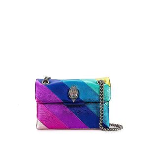 Borse a tracolla borsa in pelle borsa Kurt Geiger strisce borsa arcobaleno Lusso london lou Designer Donna Uomo Mini insegna in metallo pochette pochette tote crossbody tutto-fiammifero