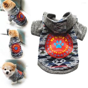 Hundebekleidung Kleidung Jungen Winter Print Shirt Farbmantel Kleidung Nähte Haustier Katze Sweatshirt Chihuahua Hoodie