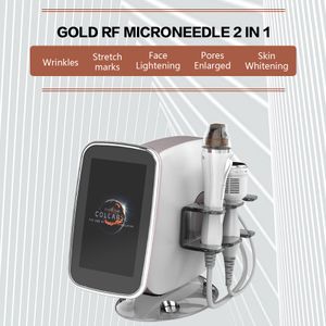 Gold Radiofrequency Microneedle Skin Repairing Anti-aging + Cold Hammer Powerful Skin Beauty Portable Instrument Skin Rejuvenation Anti-wrinkle