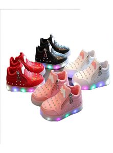 Girls Sneaker Girls Kids Led Shoes Luminous With Lights Sneaker Spring Autumn Shoes Toddler Baby Girl Shoes2113171