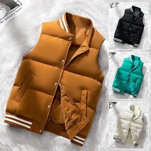 Coletes masculinos colete de algodão sênior jaqueta homens outono quente sem mangas masculino inverno casual colete para baixo veste plus size 8xl