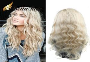 ハニーブロンドのヒューマンウィッグボディウェーブフルレース波状1024inch 613 Glueless Average CapサイズBella Hair Factory1239376