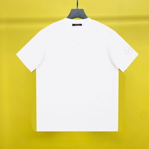 T-shirt pour hommes Plus dernière mode col rond à manches courtes tendance T-shirt blanc de qualité supérieure printemps été conception de chemise T-shirts Polos Sweatshirts lettre brodée 3XL