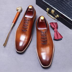 Sapatos de vestido de alta qualidade negócios masculinos casuais para homens couro genuíno moda homens confortáveis oxford