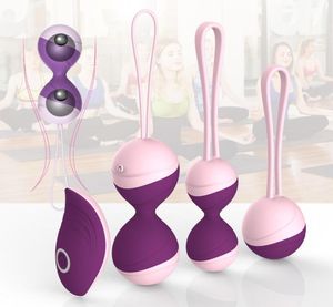 Kegel Balls Vibratore Uovo vibrante Giocattoli sexy per donna Telecomando esercizio stretto vaginale Ben Wa Geisha Muscle Shrink7600408