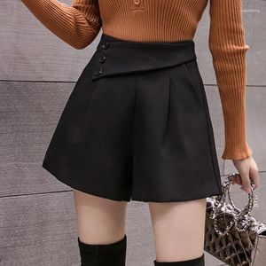 Women's Shorts Ladies Fashion OL High Wasited Woolen Women Clothes Girls Casual Cute Sexy Booty Female Outerwear Bootcut Py3902A
