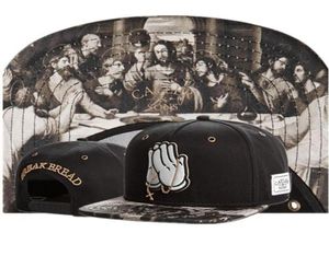En yeni varış oğulları mola ekmek tanrısı dua et snapback kapaklar erkekler kadın hip hop beyzbol şapkaları kemik1807806
