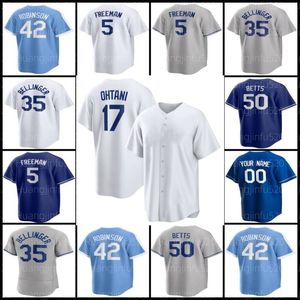 Mookie Betts Freddie Freeman Baseball Jersey Clayton Kershaw 17 Shohei Ohtani Yoshinobu Yamamoto JD Martinez Mike Will Max Muncy Enrique Tyler Glasnow