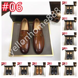 40style erkek dantel up sheos lüks marka kovboy tarzı brogue deri ayakkabı tasarımcı erkekler sıradan erkek ayakkabıları sonbahar moda eğlence daireleri yürüme footwearsize 38-46