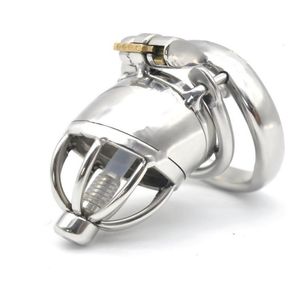 Other Health Beauty Items Male Standard Stainless Steel Chastity Cage Urethral Catheter Barbed Spike Ring Medium Locking Belt Devi Otm2Y