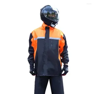 Regenmäntel Motorrad Regenausrüstung M-4XL Regenmantel für Motorradfahrer Jacke Herren Hosen Set mit reflektierendem Streifen