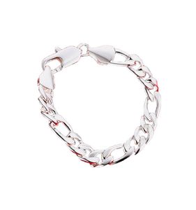 brand new 10M sideways shrimp buckle men039s 925 silver plate charm bracelet 205x10cm DFMWB151sterling silver plated jewel1268961