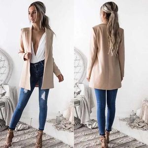 Blazers New Fashion Women Women Ladies Suit Business Blazer Long Outwears Outwears Office Long Long Blazers C18122401