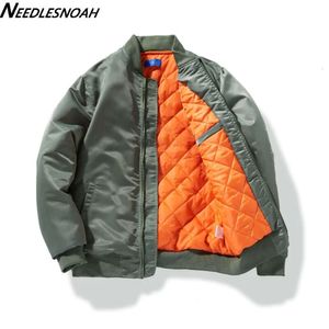 Bomber Men kobiety Srping Autumn Solid Pilot Jacket Flight Flight Baseball Płaszcz Mężczyzna mody Green Windbreaker