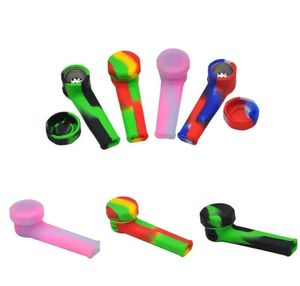 Tubo de silicone para fumar tubo de mangueira macia flexível de qualidade alimentar tubo de borracha de silicone médico para viagem cachimbos de tabaco colher tubos de cigarro vidro bong acessórios de ervas secas