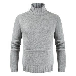 Sweaters Men Tops Fall Slim Sweaters Warm Autumn Turtleneck Sweaters Black Pullovers Clothing For Man Cotton Knitted Sweater Male Sweaters