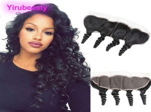 Malaysian Virgin Hair Loose Wave 13X4 Lace Frontal Closure Ear To Ear Part With Baby Hairs 1024inch7040985