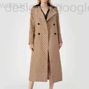 Mulheres Trench Coats Designer Womens Long Cloak Mulheres Maduras Jaqueta Moda Letras Impressão Casaco Meninas Casual Windproof Roupas de Inverno Atacado 9JFC