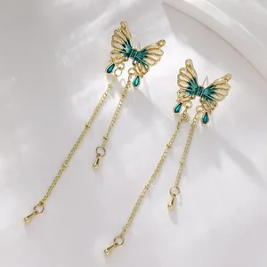 Dangle Earrings Arrival Drop Fashion Metal Trendy Women Green Butterfly Classical Elegant Long Tassel Jewelry