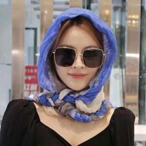 Lenços para mulheres quente contraste cor envolve multiuso bandana à prova de vento pescoço chapéu xale trança lenços cachecol hijabs