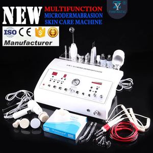 Microdermabrasion 9 i 1 Super Microdermabrasion Skin Care Ultrasonic Skin Scrubber Galvanic Massage Hög frekvens Face Lift Oxygen Jet Peel Machin