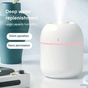 Fuktare Portable Water Drop Humidifer USB AROME Essential Oil Diffuser Mist Maker Aromaterapi Firidifier för hemmakontor med LED -ljus