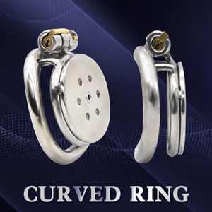 CHASTE BIRD 316 Stainless Steel Super Small Cock Cage Arc Penis Ring Male Chastity Device Sex Toys Prevent Extramarital 240102