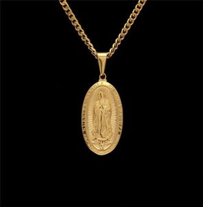 Tide marka Unisex Naszyjnik Virgin Mary Wisiant Jewelry Hipster Osobowość Wykwintowany Naszyjnik ze stali nierdzewnej Hurtowca 6345886