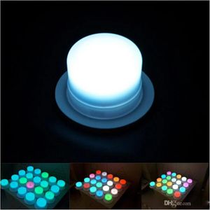 Luzes nova iluminação de móveis led bateria recarregável lâmpada led rgb controle remoto à prova dip68 água ip68 piscina luzes