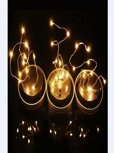 1pc Noel Partisi Dekor Mason Kavanoz Kapağı İpe Sıcak Beyaz LED Işık Güneş Paneli Cam kavanozlar için Noel Işıkları 6363771