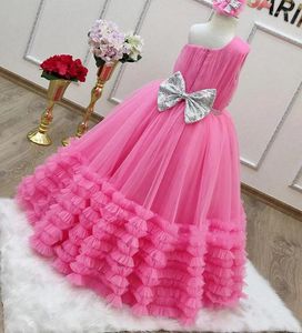 Sukienki dziewczynki Fuchsia różowa sukienka kwiatowa
