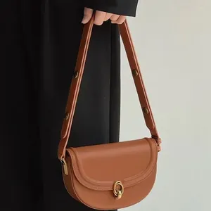Abendtaschen Leder Damen Handtaschen und Geldbörsen Sattel Kleine Umhängetasche für Frauen Trend Designer Unterarm Umhängetasche PU