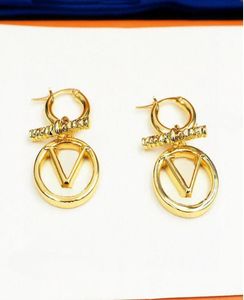 2022 New Style Designer Classic hoop Letter Earrings Studs Jewelry for Women party wedding Fashion luxury Earring Chirstmas Valent2728492