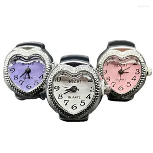 Bilek saati 10 PCS Lady Ring Watch Love Dial Fingers Çift Kuvars Moda Erkek ve Kadın Küçük Çocuk Saat Oyuncakları Kadınlar Otomatik Relojes