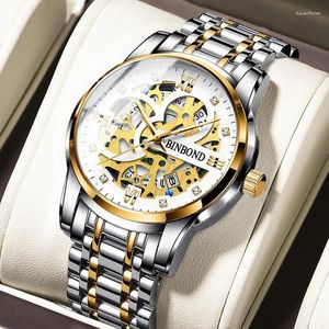 Наручные часы Лучший бренд Золотые белые мужские часы Спортивные кварцевые мужские часы с автоматической датой Водонепроницаемые светящиеся наручные часы Мужские Relogio Masculino For