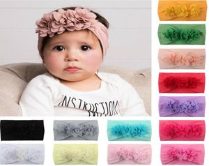 Lace Flower Bow Hair Band Kids Toddler Solid Headwear Baby Grils Po Props tool7228475
