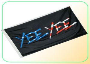 yee yee flagブラック3x5ftポリエステルクラブチームスポーツインドア2ブラスグロメット高品質7305893