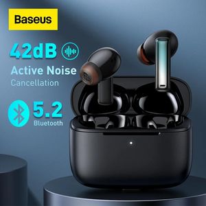 Earphones Baseus Bowie M2 ANC TWS Bluetooth 5.2 Earphones Active Noise Cancelling Headphones low latency 4mic ENC noise reduction