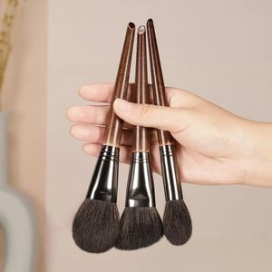 Set di pennelli per trucco OVW Set di pennelli per capelli morbidi di capra per scolpire Evidenziare 3 pezzi Set di pennelli per trucco maquiagem240102