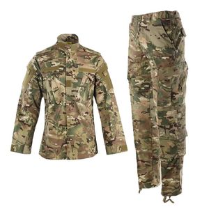 Giacche Uniforme Militare Tuta Tattica Mimetica Uomo Esercito Forze Speciali Camicia da Combattimento Cappotto Pantalone Caza Set Multicam Nero Abiti da Caccia