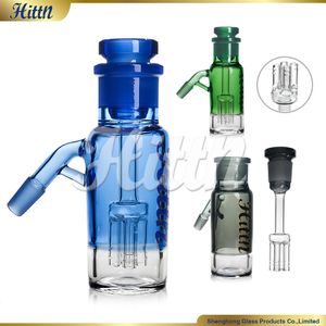 Hittn Çıkarılabilir Kül Catcher 14mm 18mm 45 90 Derece 29mm Downstem 4 Kollar PERC Cam Bongs Su Boruları İçin Sigara Aksesuarları Recycler Dab Teçhizatları